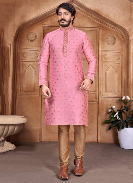 Pink Colour Outluk Vol 22 New Fancy Designer Party And Function Wear Traditional Jacquard Silk Kurta Churidar Pajama Redymade Latest Collection 22008